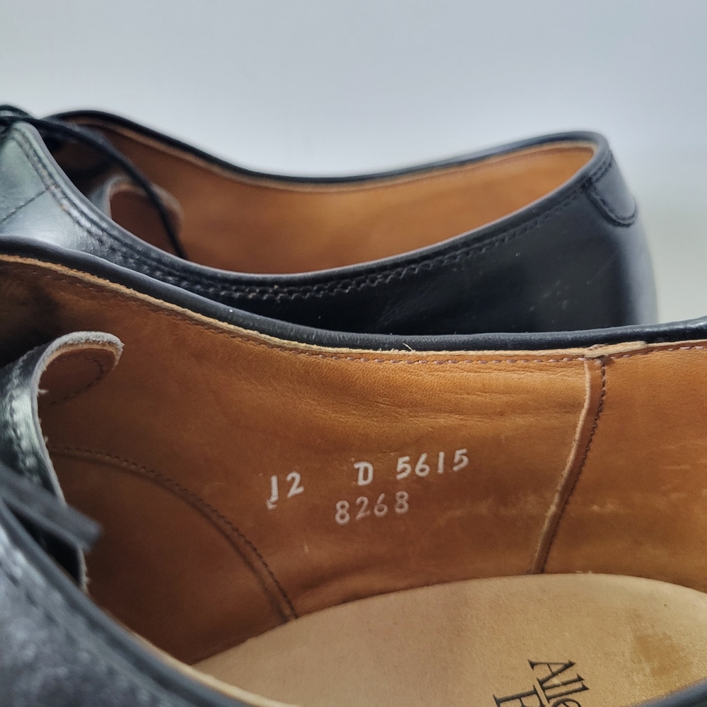 Allen Edmonds Park Avenue Cap-Toe Oxfords Black Leather 12 D - Picture 7 of 13